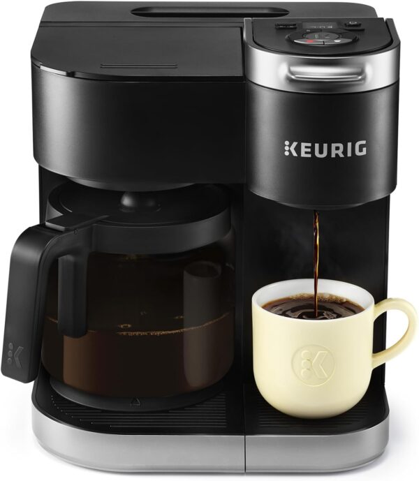 Keurig K-Duo Single Serve K-Cup Pod & Carafe Coffee Maker, Black,1470 watts