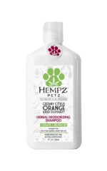 Hempz Petz Deodorizing Dog Shampoo, Creamy Citrus Orange & Red Raspberry, 17 Fl. Oz.