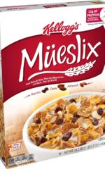 Kellogg's Mueslix Cold Breakfast Cereal, Fiber Cereal, Original (10 Boxes)