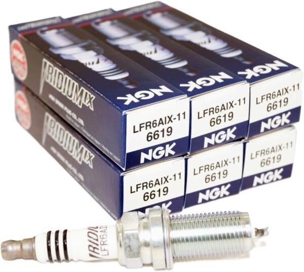 NGK 6619 Iridium Spark Plugs LFR6AIX-11 - 6 pcs