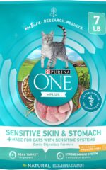 Purina ONE Sensitive Stomach, Sensitive Skin, Natural Dry Cat Food 7 lb