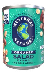 Westbrae Natural Organic Salad Beans, No Salt Added, 15 Oz (Pack of 12)