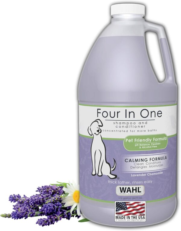 Wahl USA 4-in-1 Calming Pet Shampoo for Dogs 64 Oz
