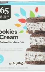 365 Whole Foods Market, Frozen Ice Cream Sandwich Cookies And Cream, 17 Ounce (4 count)