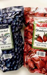 Trader Joe's Freeze Dried Blueberries and Freeze Dried Strawberries, 1 of Each (1.2 oz)